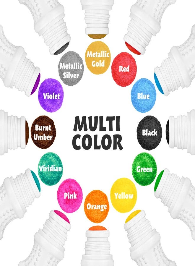 ماجيك فلاي أقلام تلوين ماجيك فلاي غير سامة وقابلة للغسل، مصنوعة من الماء، بنقاط، 12 لونًا مع كتاب تلوين بنقاط للأطفال في مرحلة ما قبل المدرسة - Image 3